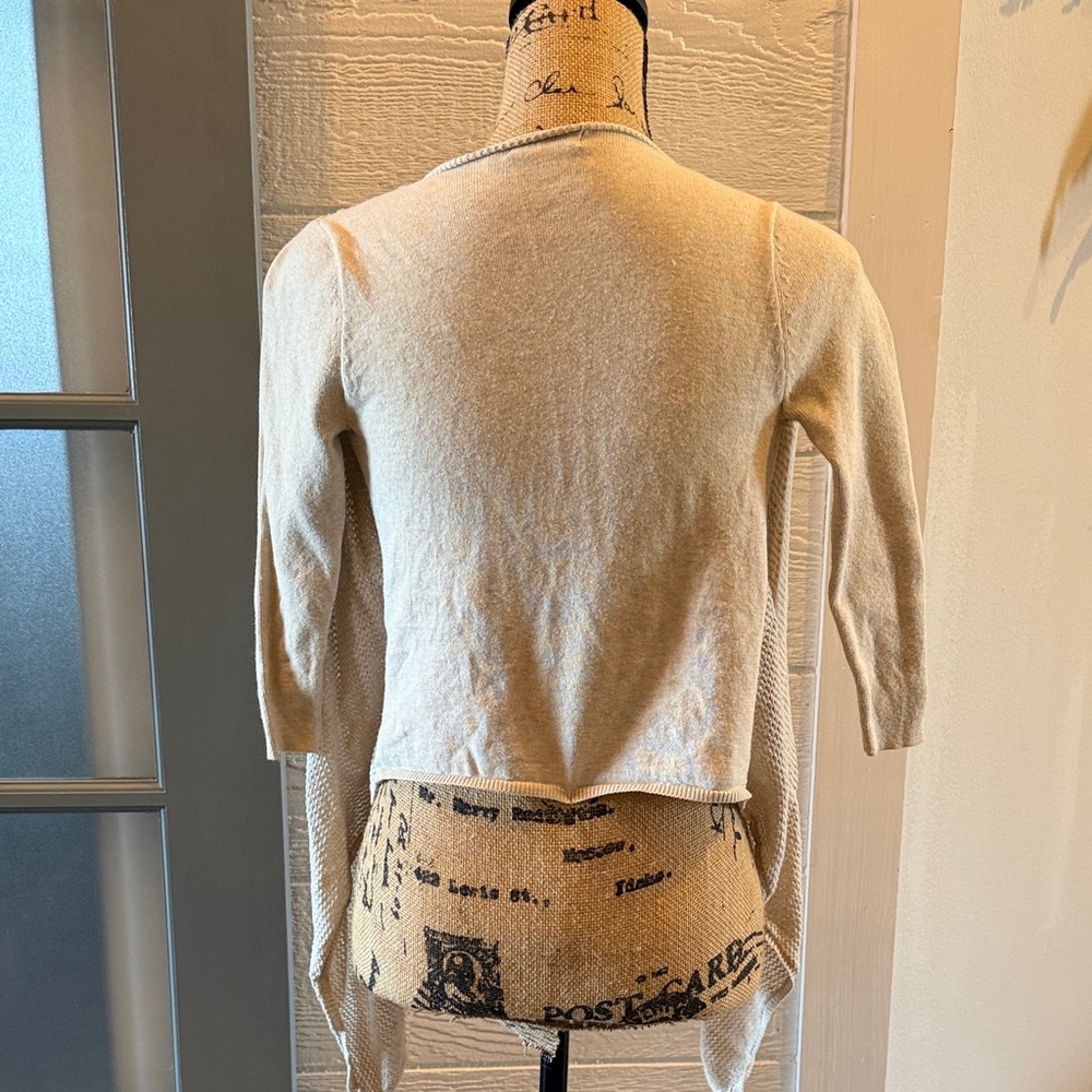 Guess Beige Open-Front Cardigan - Picture 3 of 5